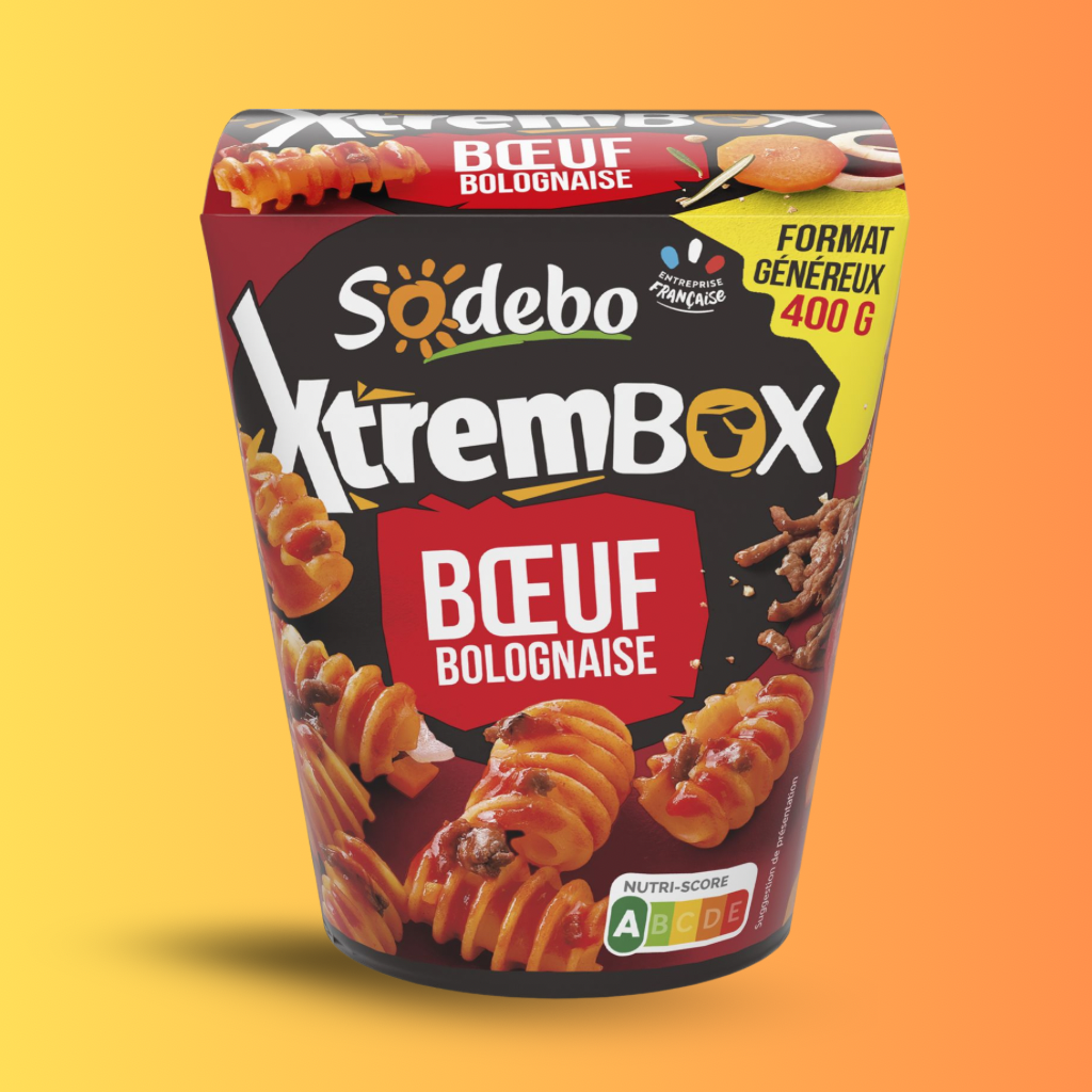 Sodebo XTREM pasta box bolognaise