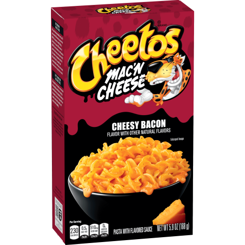 Macaroni au fromage et aux cheetos « Bacon au fromage »