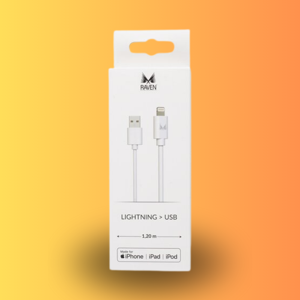 Raven-Kabel USB-A Lightning Mfi 1,2 m