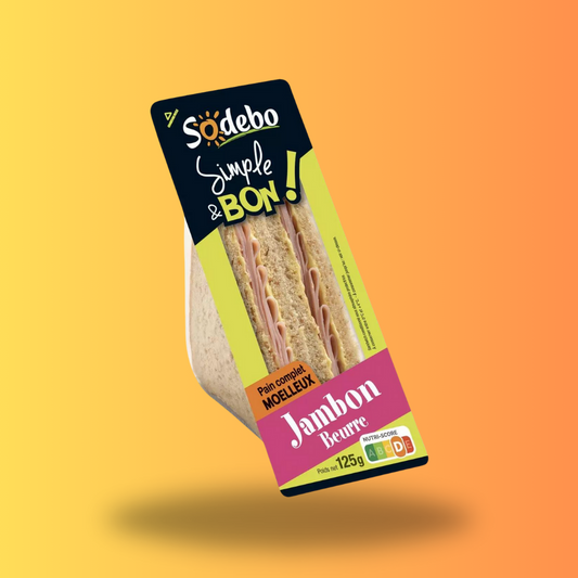 Sodebo Simple & Bon Sandwich - Jambon Beure 125 g