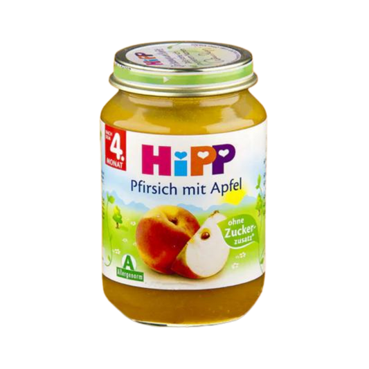 Hipp Bio Pfirsich-Apfel 4M 190g